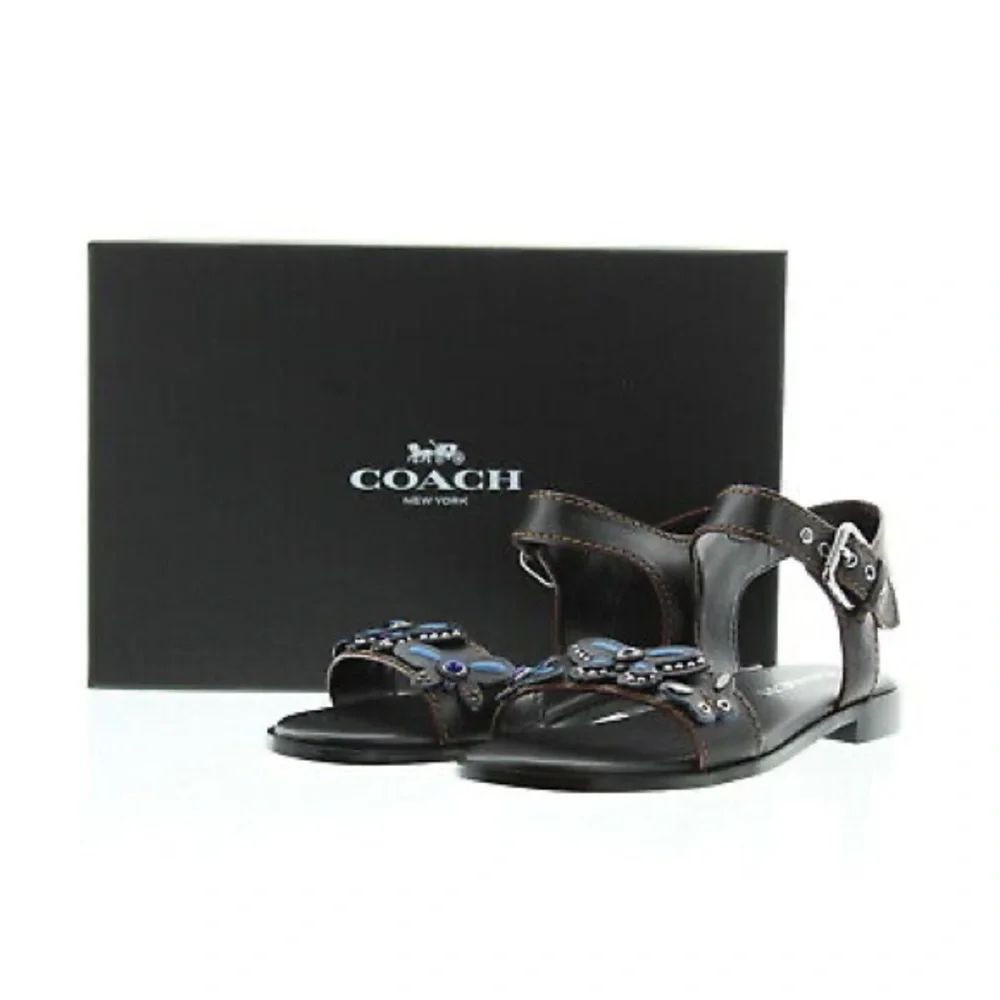 Coach Blue Butterfly Sandals - Picture 2 of 11